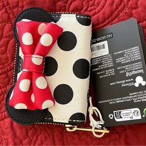 Loungefly Disney Red and Black Minnie Mouse Wallet
